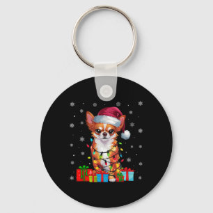 Llavero Perro de Chihuahua enciende feo Navidad