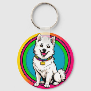 Llavero 🐶 Perro De Dibujos Animados Con Collar Para Lleva