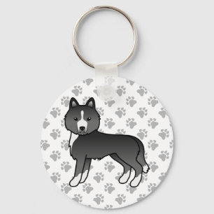 Llavero Perro De Dibujos Animados Husky Siberiano Mayormen