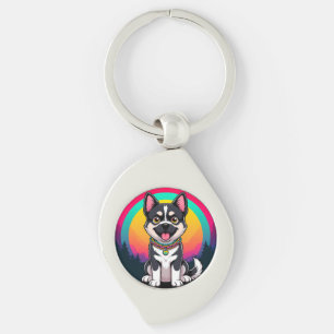 Llavero Perro de dibujos animados juguetón