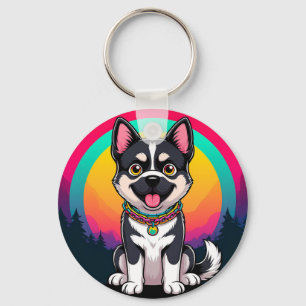 Llavero Perro de dibujos animados juguetón