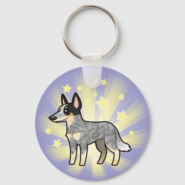 Llavero Perro de ganado australiano Little Star / Kelpie (Anverso)