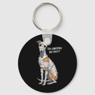 Llavero Perro de Halloween Momia Whippet
