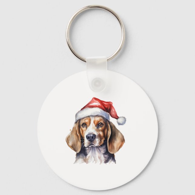 Llavero Perro de los Navidades Beagle (Anverso)
