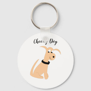Llavero Perro de melocotón personalizado Cheeky Dog Keycha