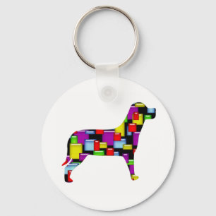 Llavero perro de mosaico