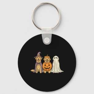 Llavero Perro de oro fantasma espeluznante Calabaza Hallow