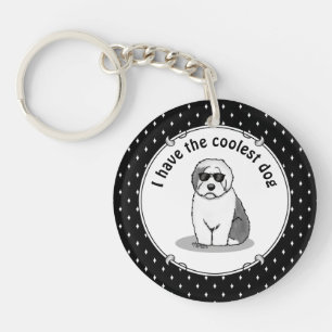 Llavero Perro de oveja inglés antiguo de Guay (gris 1) gra