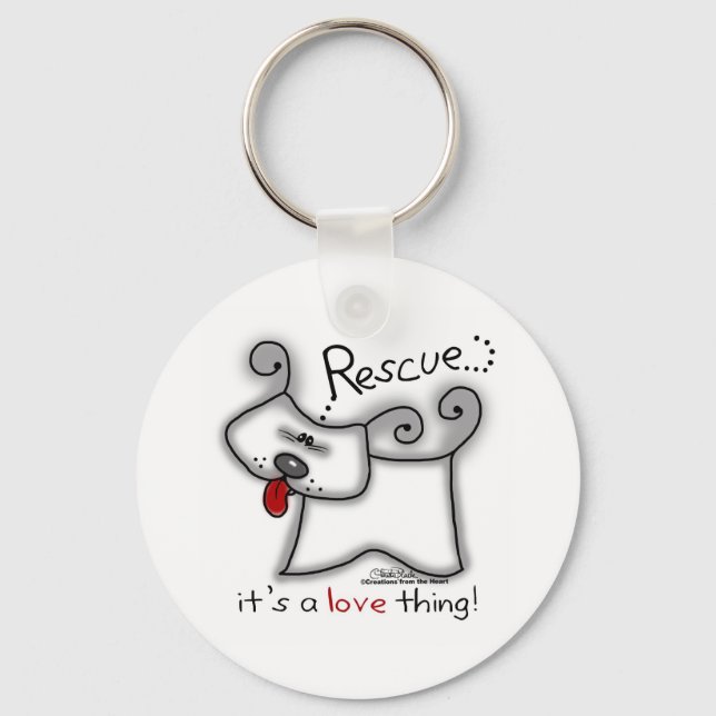 Llavero Perro de rescate... Es cosa de amor (Anverso)
