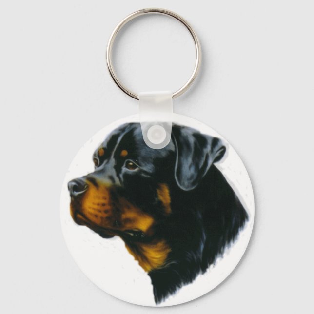 Llavero perro de rottweiler (Anverso)