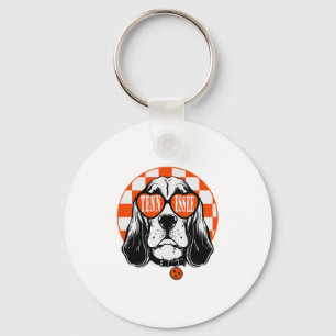 Llavero Perro de Tennessee Naranja Blanco Rocky Top TN