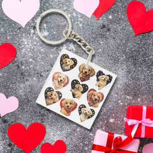 Llavero Perro de Valentine Golden Retriever