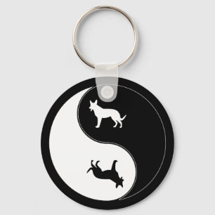 Llavero Perro de Yin Yang