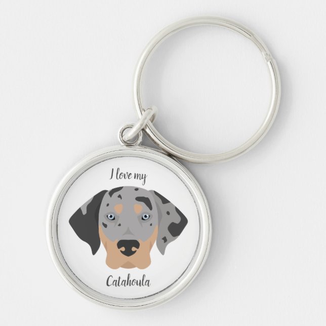 Llavero Perro del leopardo de Catahoula (Frente)