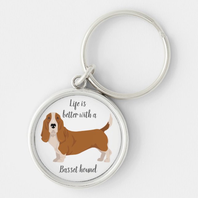 Llavero Perro del perro de los basset (Frente)