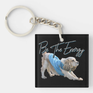 Llavero Perro descendente del yoga - Sea la cita energétic