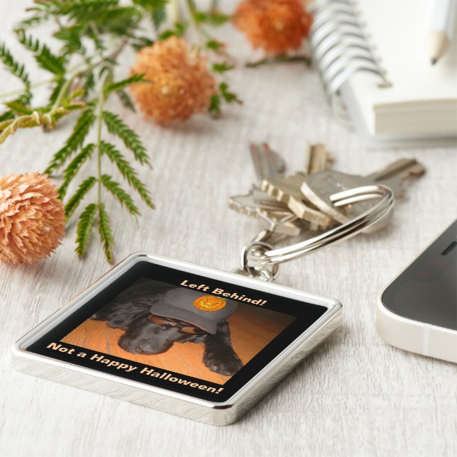 Llavero Perro divertido que quedó detrás de esta celebraci (Lado)