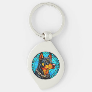 Llavero perro doberman