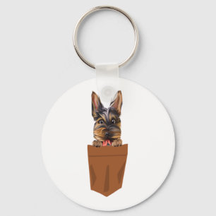 Llavero Perro en Pocket Curioso Cachorro para los amantes 