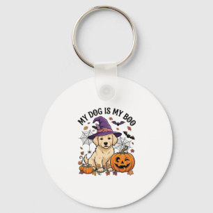 Llavero Perro Es Boo Halloween Bruja Cachorro Calabaza_1