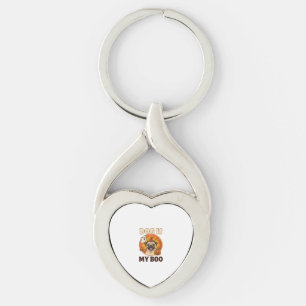 Llavero Perro Es Boo Pug Halloween Fantasma Calabaza