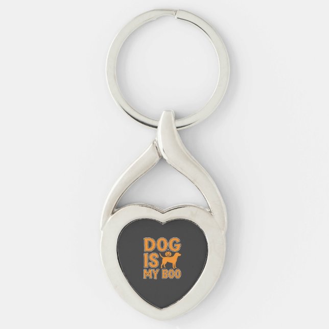 Llavero Perro Es Mi Boo Halloween Perro (Anverso)