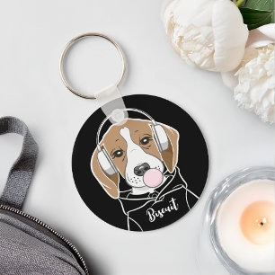 Llavero Perro escalofriante con chicle Bonito Beagle diver