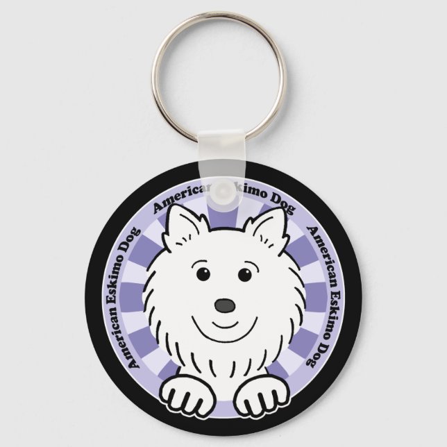Llavero Perro esquimal americano (Anverso)