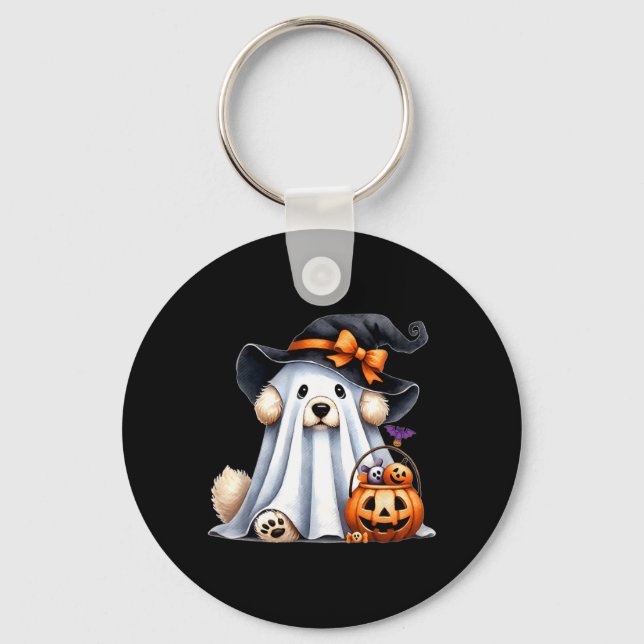 Llavero Perro Fantasma de Halloween (Anverso)