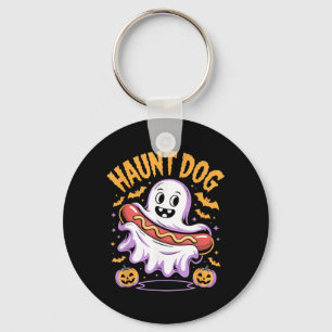 Llavero Perro Fantasma Divertido Hotdog Halloween