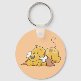 Llavero Perro feliz con las camisetas y los regalos del