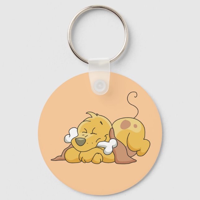 Llavero Perro feliz con las camisetas y los regalos del (Anverso)