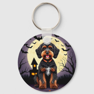 Llavero Perro Feliz con Tema de Halloween