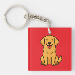 Llavero Perro feliz de raza Retriever Dorado – Mascotas di