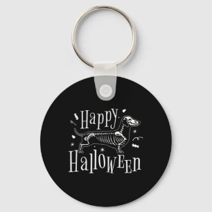 Llavero Perro Feliz Halloween - Camiseta Divertida de Hall