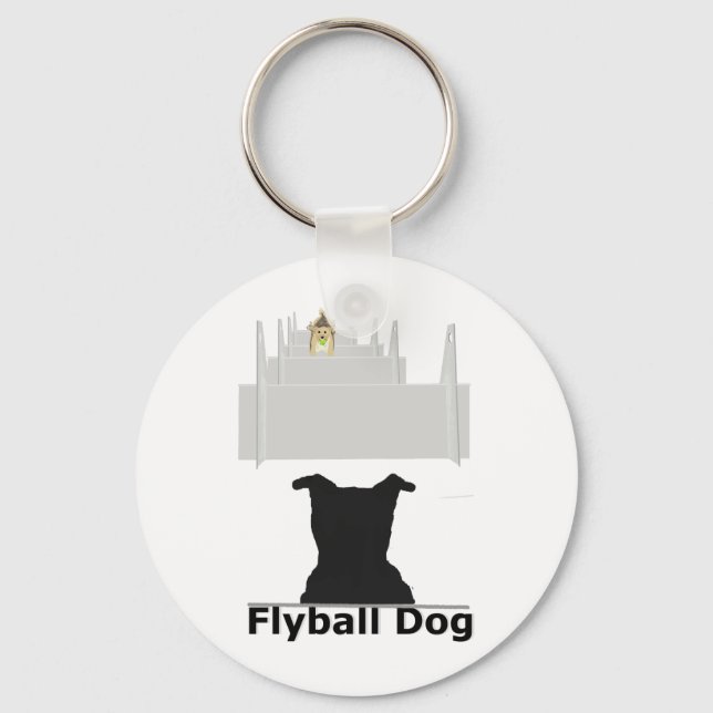 Llavero Perro Flyball (Anverso)