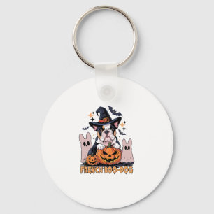 Llavero Perro francés de Boo Cute Frenchie Halloween Ghost