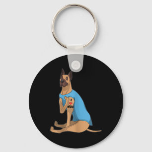 Llavero Perro gracioso Perro grande que amo a mamá regalo 