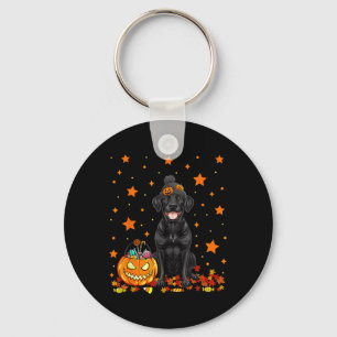 Llavero Perro Labrador Negro y Caramelo de Calabaza Divert
