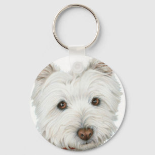 Llavero Perro lindo de Westie