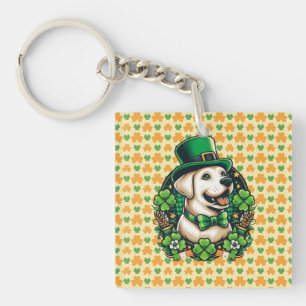 Llavero Perro lindo del Día de San Patricio