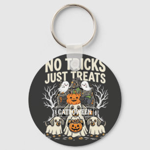 Llavero Perro Lindo Halloween Sin Trucos Solo Golosinas_1
