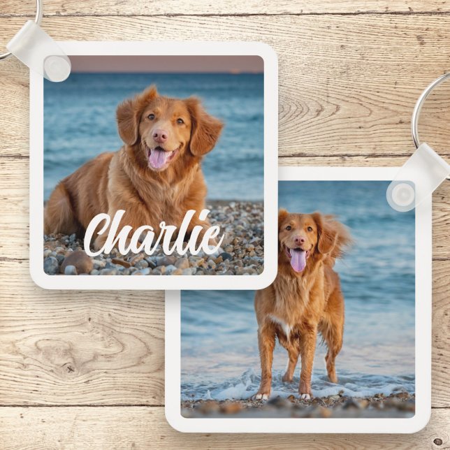 Llavero Perro Lover Mascota personalizado Foto Keepsake (Subido por el creador)