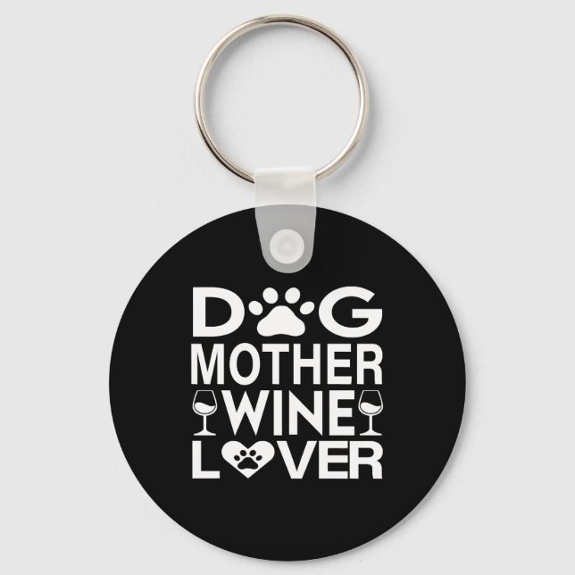 Llavero Perro Madre Wine Lover (Anverso)