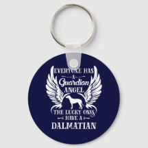 Perro mascota dálmata ángel guardián