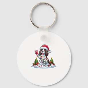 Llavero Perro Navidad español de la Mano de la Paz Springe