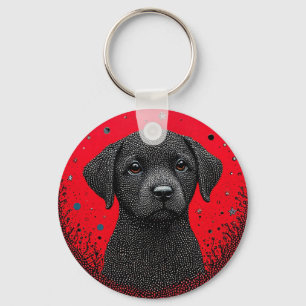 Llavero Perro Negro Caprichoso