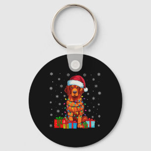 Llavero Perro Noche enciende Santa Hat Chesapeake Bay Retr