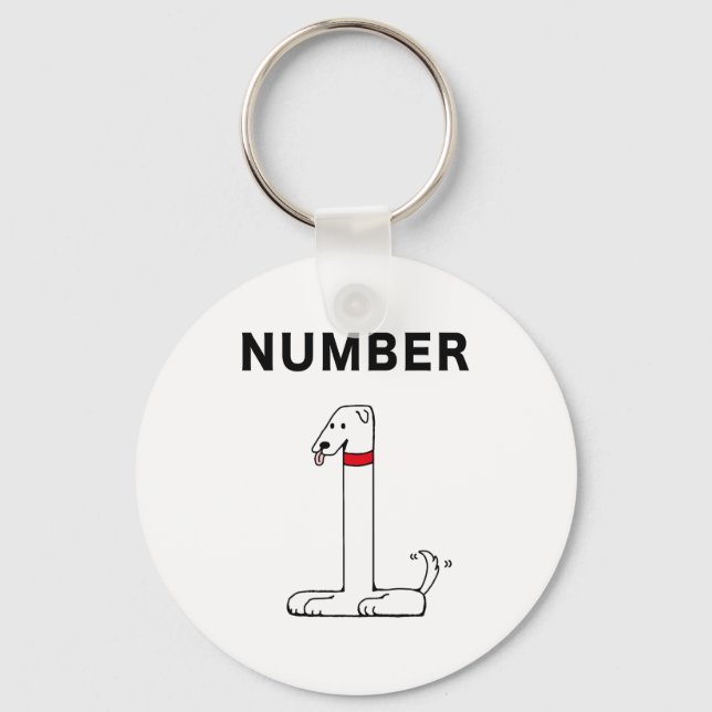 Llavero Perro número uno (Anverso)