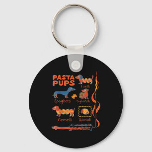 Llavero Perro P de Pasta Divertido Perro Dachshund Comida